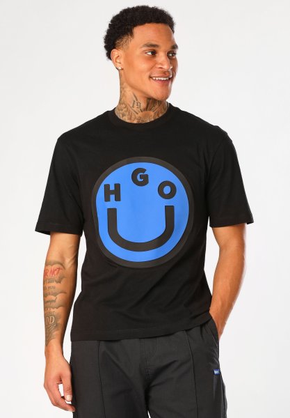 HUGO BLUE T-Shirt aus Baumwoll-Jersey mit Happy HUGO Smiley® 10755443