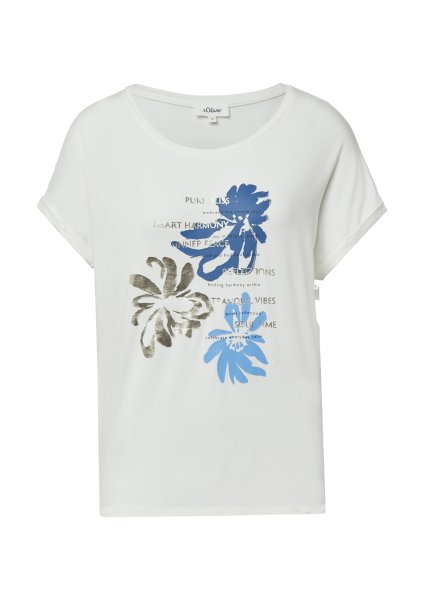 S.OLIVER T-Shirt aus Viskosemix im Relaxed Fit 10811367