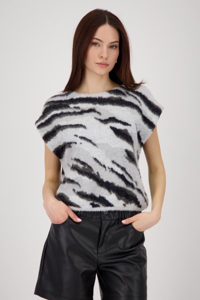 MONARI Pullunder mit Tigermuster 10812442