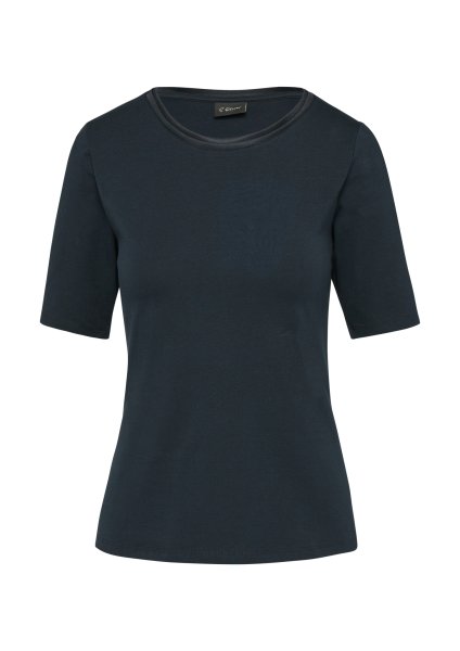 S.OLIVER BLACK LABEL T-Shirt mit Doublelayer-Detail 10788542