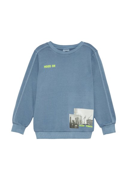 S.OLIVER Sweatshirt mit Garment Dye und Frontprint 10787920