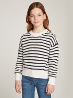 TOMMY HILFIGER Gestreifter Relaxed Fit Rundhalspullover 10758274