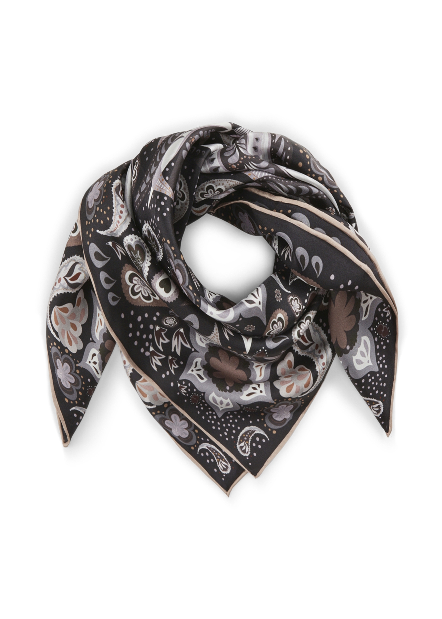 CODELLO Premium Tuch aus reiner Seide mit floralem Druck 10810720