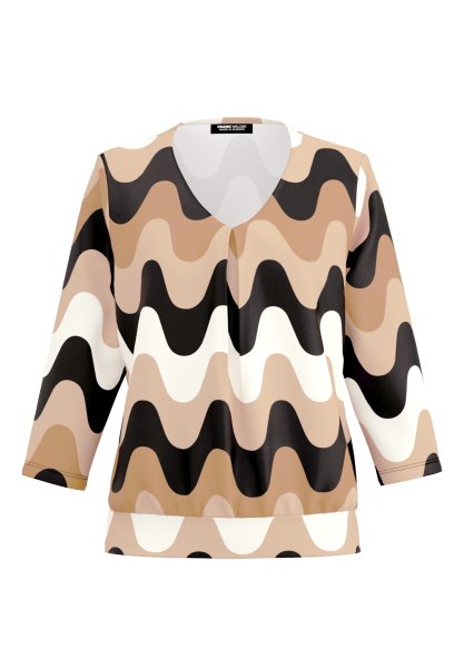 FRANK WALDER Blusenshirt mit Faltendetail im Vorderteil 10819876