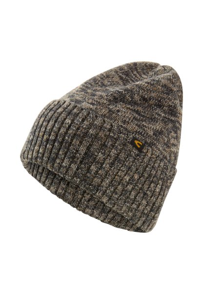 CAMEL ACTIVE Beanie aus reiner Baumwolle mit umgeschlagenem Ripp-Design 10814152