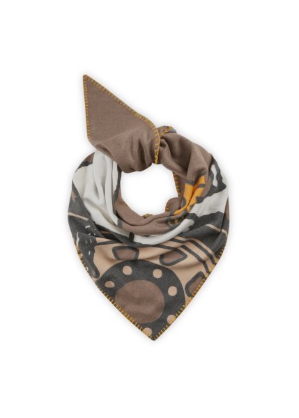 CODELLO Kaschmirweiches Peanuts Dreieckstuch mit Snoopy und Woodstock 10810738