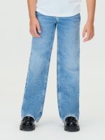 CALVIN KLEIN High Rise Wide Leg Jeans 10805068