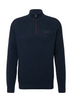 Vorschau: S.OLIVER Strickpullover mit Stehkragen und halbem Reißverschluss 10814444