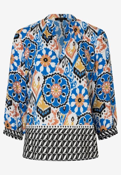 MORE & MORE Viskosebluse im Ornament-Print 10752644