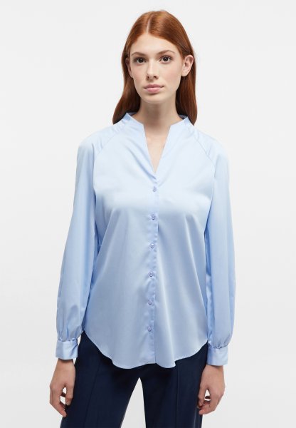 ETERNA Satin Shirt Bluse Satingewebe Langarm 10712400