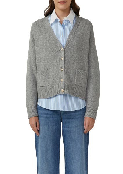 S.OLIVER Oversized Strickjacke mit dekorativen Knöpfen 10814744