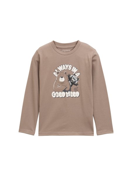 TOM TAILOR DENIM Langarmshirt mit Print 10825352