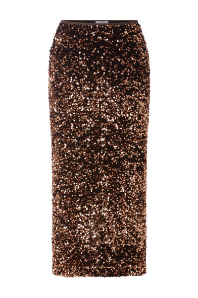 RICH & ROYAL Kupferfarbene Paillettenrock bringt festlichen Glanz in jedes Outfits. 10839483