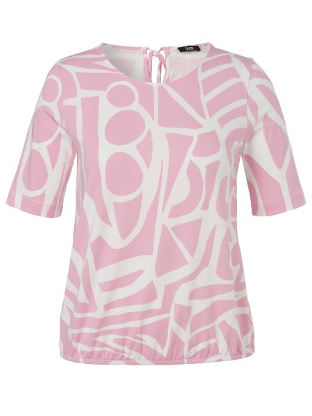 FRAPP Chices Print-Shirt mit Gummizugsaum 10792346