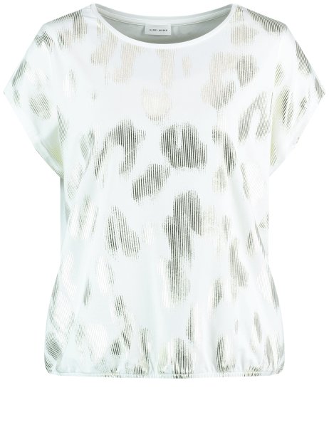 GERRY WEBER COLLECTION Kurzarmshirt mit schimmerndem Print 10763090