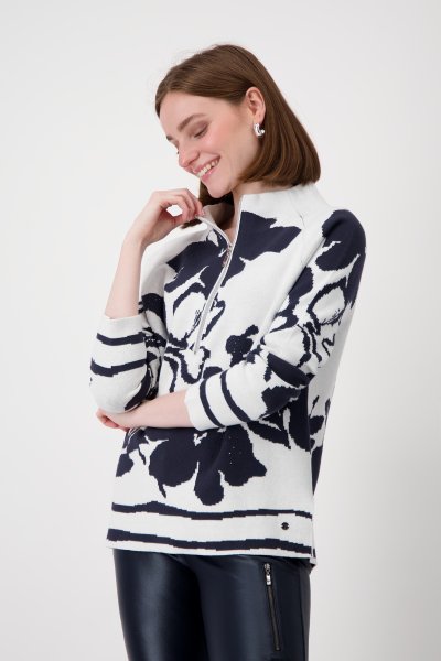 MONARI Pullover mit Blumenmuster 10762569