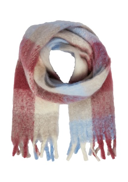 S.OLIVER Gemusterter Schal mit Fransen 10811452