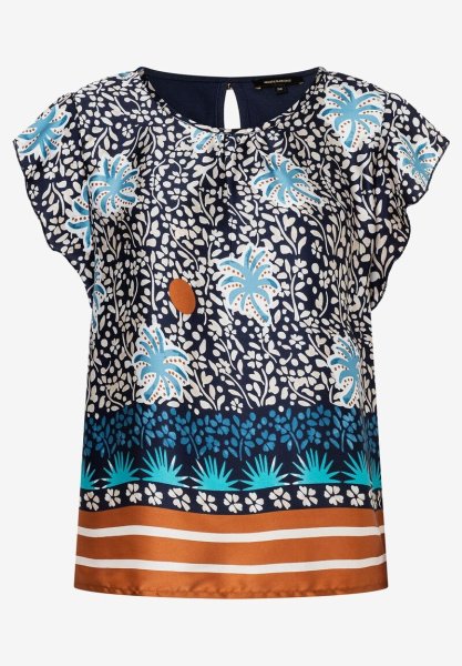 MORE & MORE Patch-Shirt mit Print 10198705