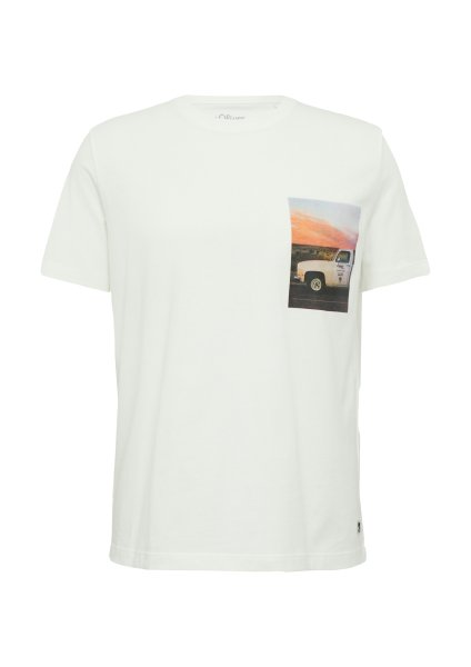 S.OLIVER T-Shirt mit Frontprint und Artwork 10794058