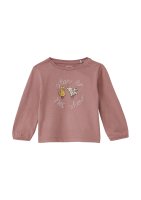 Vorschau: S.OLIVER Langarmshirt mit Stickerei und Glitzerprint 10811247