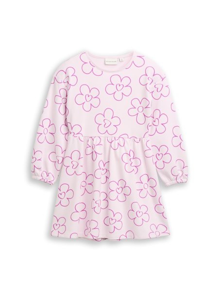 TOM TAILOR DENIM Sweatshirt-Kleid mit Blumenmuster 10822060