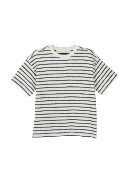 S.OLIVER Strukturiertes Oversize-T-Shirt mit Streifenmuster 10811200