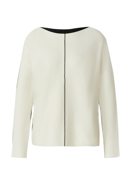 S.OLIVER BLACK LABEL Strickpullover mit Colour-Blocking und Fledermausärmeln 10811321