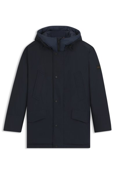 BOSS ORANGE Wasserabweisende Jacke mit kontrastierendem Einsatz 10805341