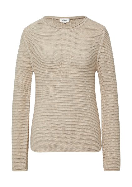 S.OLIVER Strickpullover mit Rundhalsausschnitt 10811383