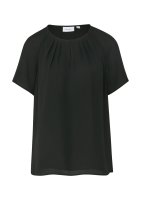 Vorschau: Comma Kurzarm-Bluse aus Crêpe-Chiffon mit Raffung 10829113