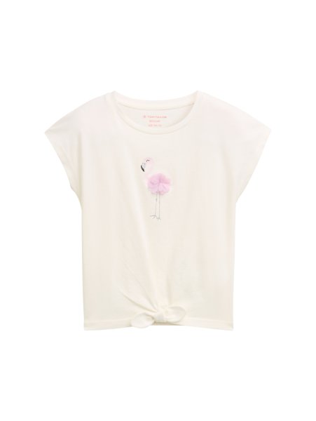 TOM TAILOR DENIM T-Shirt mit Knoten-Detail 10813572