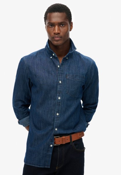 SUPERDRY Langärmeliges Essential Jeanshemd 10767984