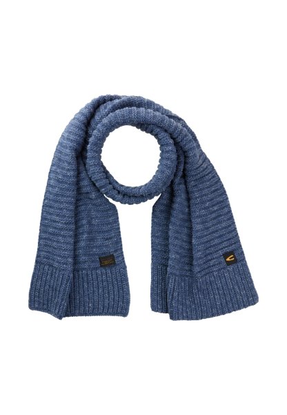 CAMEL ACTIVE Baumwollschal mit Rippenstruktur und Strickdesign 10814165