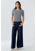 Vorschau: Oui Halbarmpullover mit attraktivem Rundhalsausschnitt 10846821