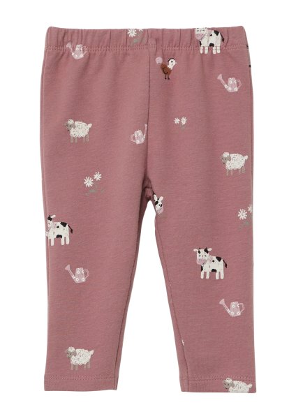 S.OLIVER Leggings mit All-over-Print und Elastikbund 10814637