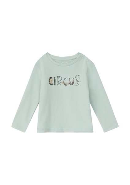 S.OLIVER Baumwoll-Shirt mit Stickerei und Print 10811238