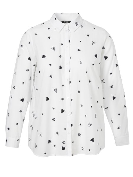 FRAPP Bluse Hemdkragen 10799913