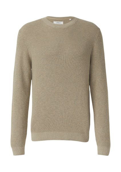 S.OLIVER Strickpullover mit Crew Neck und Strukturmuster 10803660