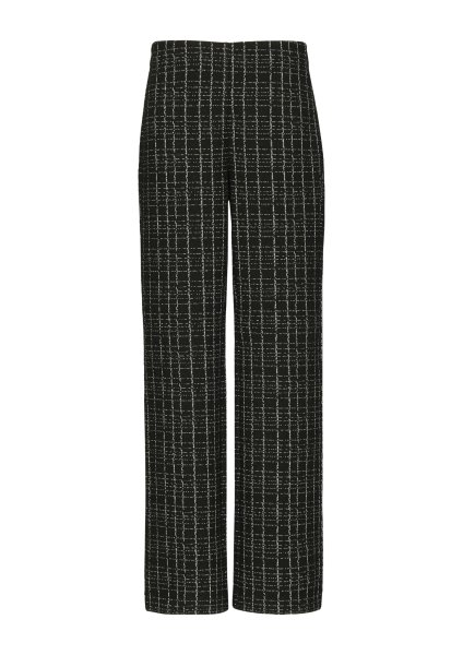 COMMA Karierte Hose aus Bouclé-Jersey 10765059