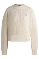 HUGO BLUE Relaxed-Fit Pullover mit Happy HUGO Aufnäher 10797954