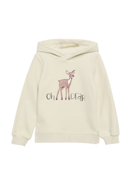 S.OLIVER Kapuzen-Sweatshirt mit Glitzerprint 10764827