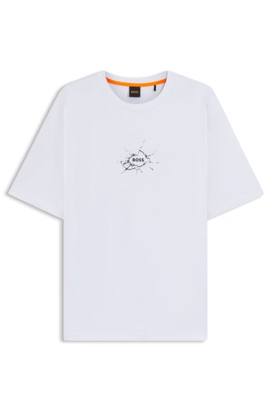 BOSS ORANGE Relaxed-Fit T-Shirt aus Baumwolle mit Logo-Artwork 10797994