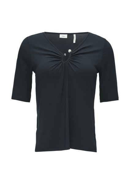 S.OLIVER BLACK LABEL T-Shirt mit Schmuckdetail 10761128