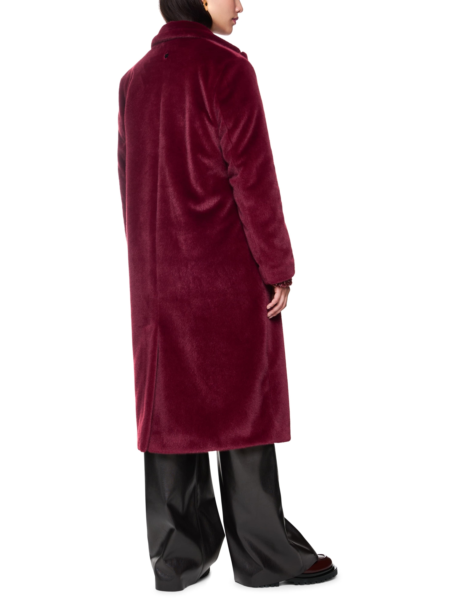 MARC CAIN Flauschiger Mantel mit Kragen 10809059