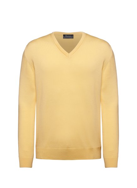 MAERZ MUENCHEN Merino V-Neck Pullover Klassik 10010306