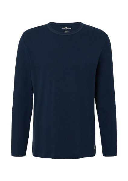 S.OLIVER Longsleeve mit Crew Neck und Label-Patch 10814435