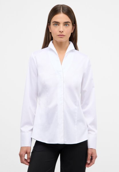 ETERNA Satin Shirt Bluse Satingewebe Langarm 10775925