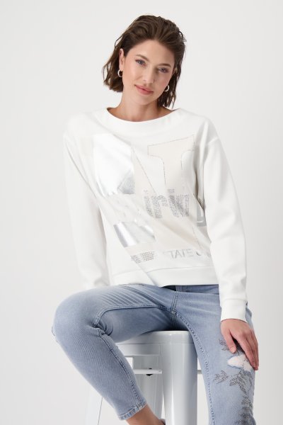 MONARI Sweatshirt mit Schrift 10762543