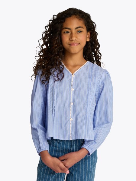 TOMMY HILFIGER Gestreifte Bluse mit Falten 10768722