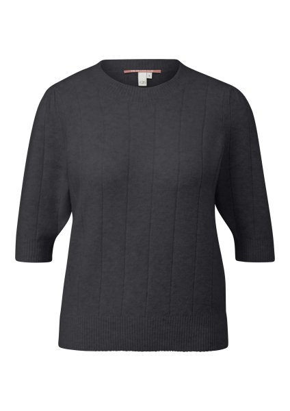 QS Kurzarm-Strickpullover 10814432